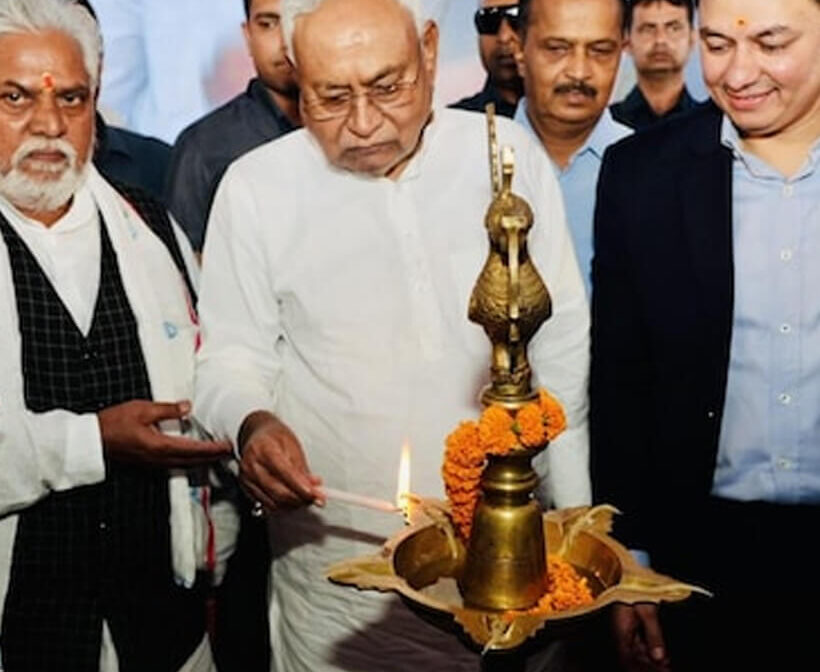 Bihar Chief Minister Nitish Kumar laid the foundation stone for a Rs 1,600-crore cement grinding unit of Ambuja Concrete North Private Ltd, a subsidiary of Adani Group's Ambuja Cements, in Nawada district.